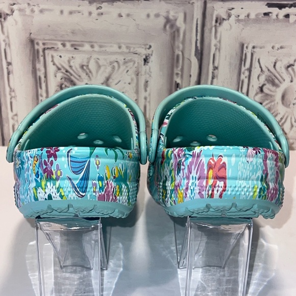 NEW! Crocs Unisex-Adult Classic Disney X Vera Bradley Little Mermaid Clog Sz 5 - Picture 6 of 15